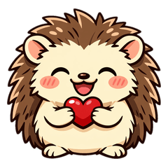 Kansai Hedgehog: 24 Daily Stickers