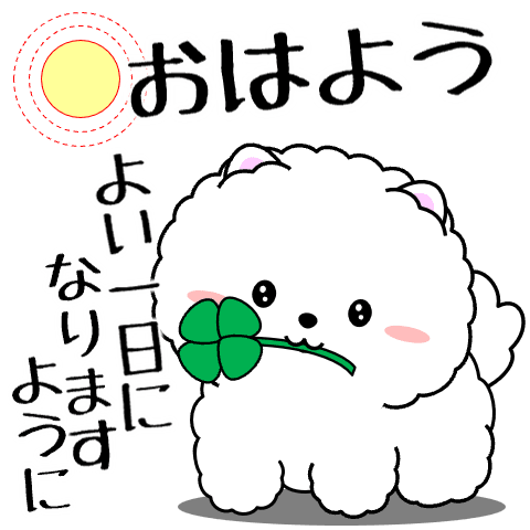 Pop-up! Compassion of fluffy white Pome