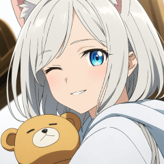 Cat ears x fluffy stuffed toys