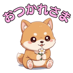 Cute Shibainu Stickers0118