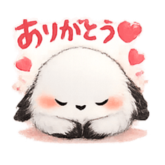 long taled tit thanks stickers