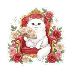 Elegant Sarcasm: Persian Cat