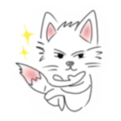 Handsome white fox English version