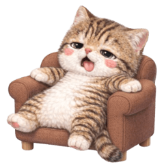 Cute tabby cat tautung (No text)