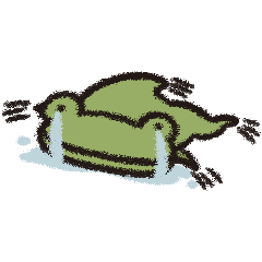 一隻悲傷的青蛙