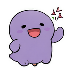 紫色小鬼Gigi 軟萌情緒包