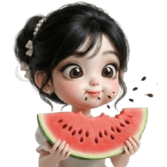 3D Girl - Daily Stickers (No Text)