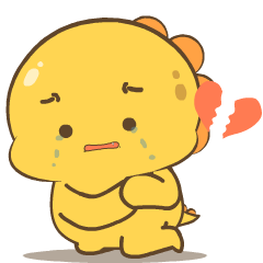 Chubby Yellow Dino 4 : Pop-up stickers