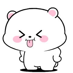 Baby White Bear 6 : Pop-up stickers