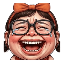 「メガネ女子の感情拡大鏡」（文字なし）