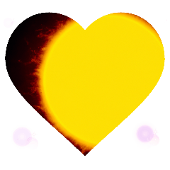 SUN&LOVE光とハートの写真お返事のハート