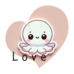 小章魚 可愛貼圖