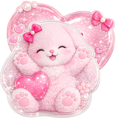 sweet milky rabbit!  Sticker