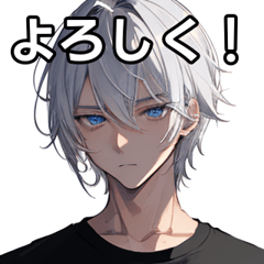 T-shirt silver hair boy