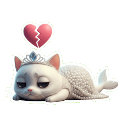 인어 고양이는 더 이상 노력하고 싶지 않