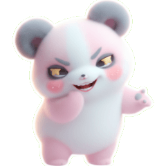 ピンクパンダの甘えんぼバージョン