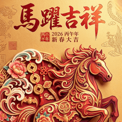 Paper-Cut Art New Year Big Stickers