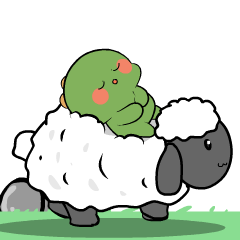 Chubby Green Dino 2 : Animated Stickers