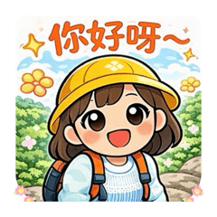 小黃帽賞植物問候