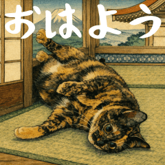 Xiaohua & Friends: Edo Cat Stickers