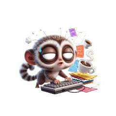 働くメガネザルもう限界だよ...