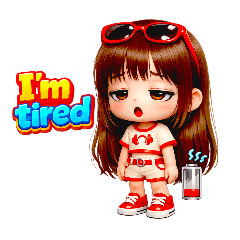 Sweet 3D Chibi Girl Chat Expressions