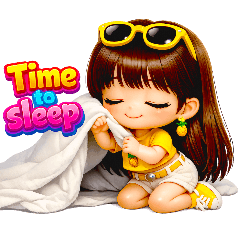 Cute 3D Chibi Girl Daily English