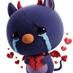 멍충미 생명체의 억울하고 울고 싶은 표정