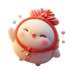 작은 암탉의 새해 기원 인사