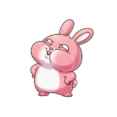 ピンクうさぎの「うん、大丈夫だよ！」