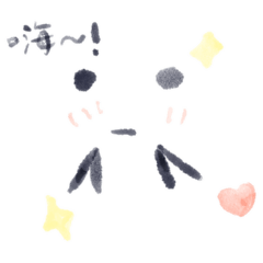 手繪透明可愛貼圖