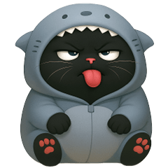 เหมี๊ยวหลามขาวตัวดำ ตัวตึง (No Text)