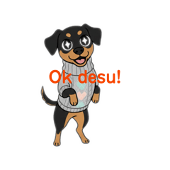 Panko dog every day stickers