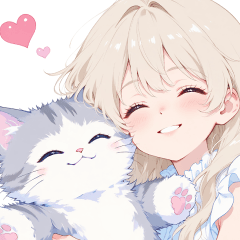 Beige-chan x Cat-chan