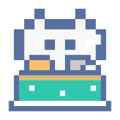 動くドットねこ!!5 白猫