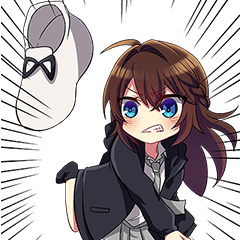 Mirai Chibi Big Stickers