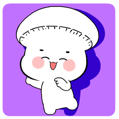 Chubby Mushroom 4 : Animated Stickers