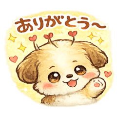 元気をもらえるふわふわワンコ