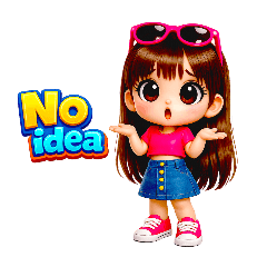 3D Chibi Girl Common Phrases