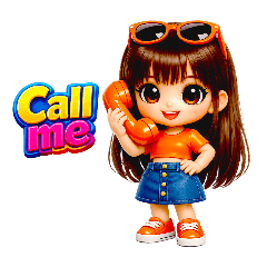 Sweet Chibi Girl 3D Daily Chat