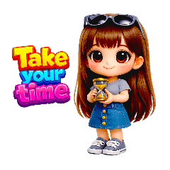 Casual Cute Chibi Girl Daily English