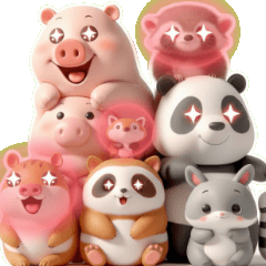 크레이지 개구리 가족의 하트 폭발 감사