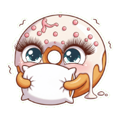 驚愕のあまり口がクリームドーナツになっち