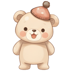 Mofukuma|Soft & Kind Bear Stickers