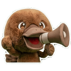 Plush Platypus Sticker 7th