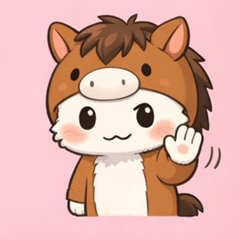 Fluffy Horse Cat Feelings