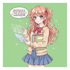 Sparkling Study Girl