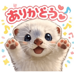 Cute Stoat Daily Stickers