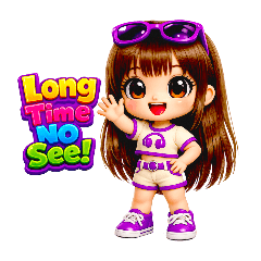 3D Chibi Girl Chat Phrases Pack
