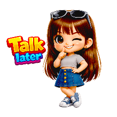 Mini 3D Girl Common Chat Phrases